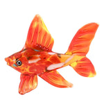 Miniature Spotted Goldfish Glass Figurine - Orange