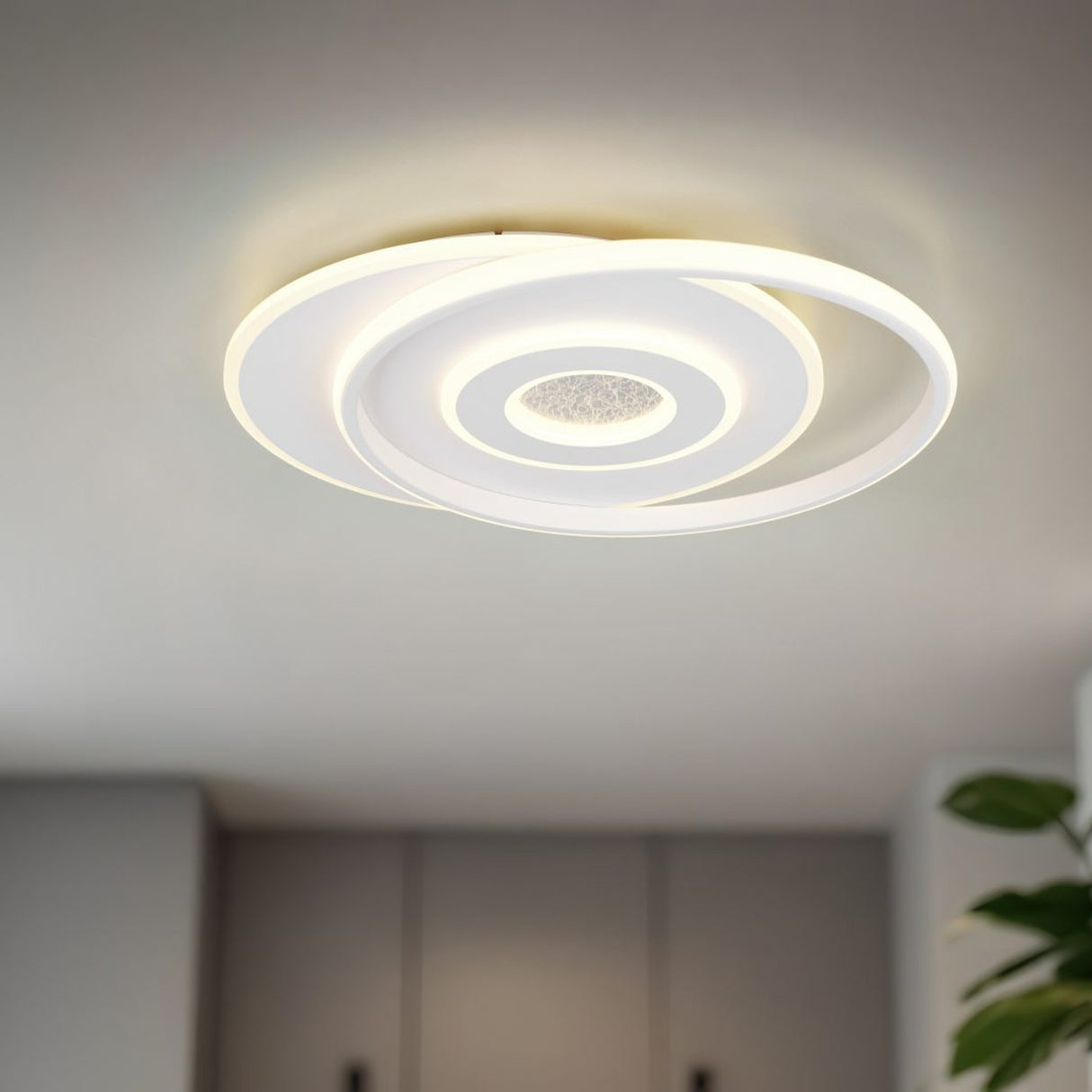 Nazar LED Round Ceiling Light – Matt White