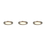 Himal 3 Light LED Ground Light – Satin Nickel