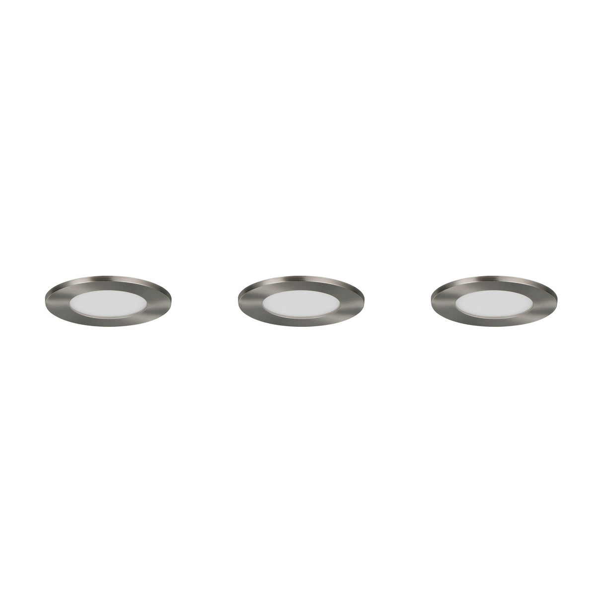 Himal 3 Light LED Ground Light – Satin Nickel