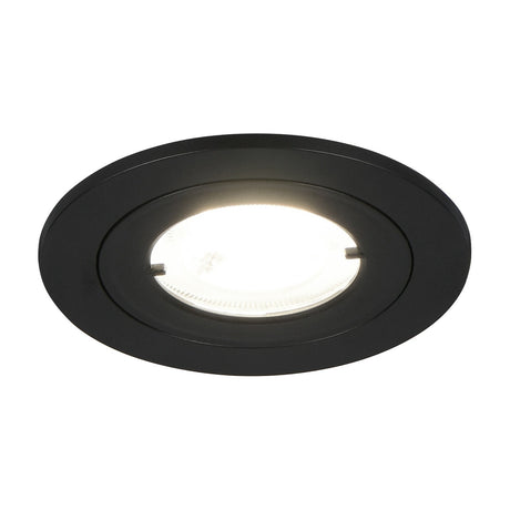 Lamont LED Cool White Ground Light – Matt Black