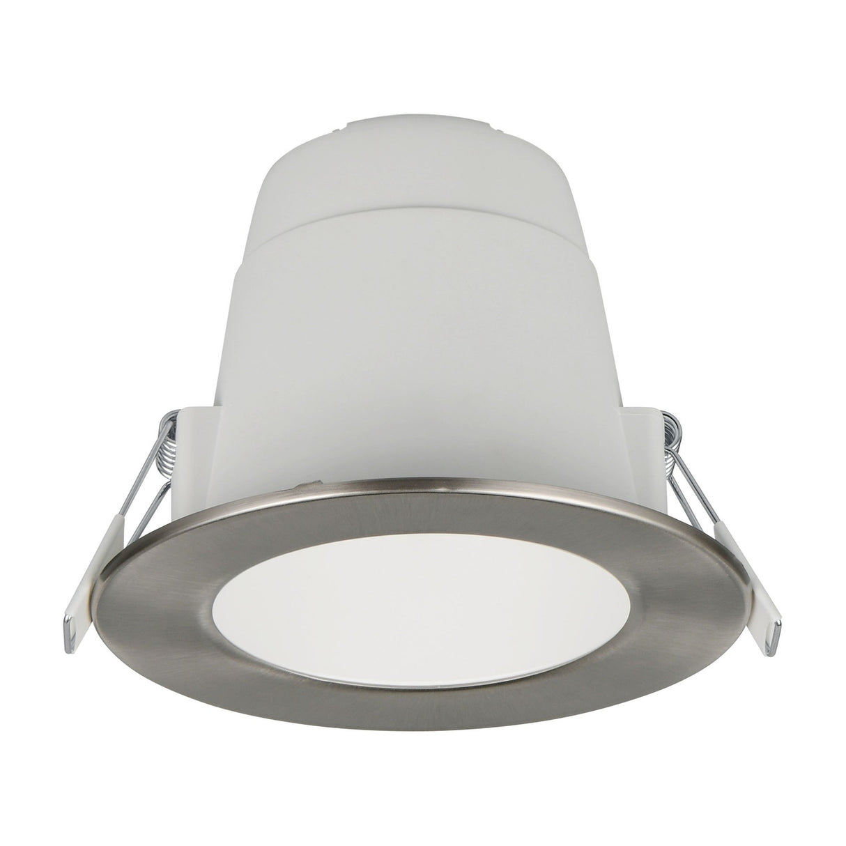 Virunga LED Ground Light – Satin Nickel