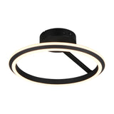 Amador LED Circular Ceiling Light – Matt Black