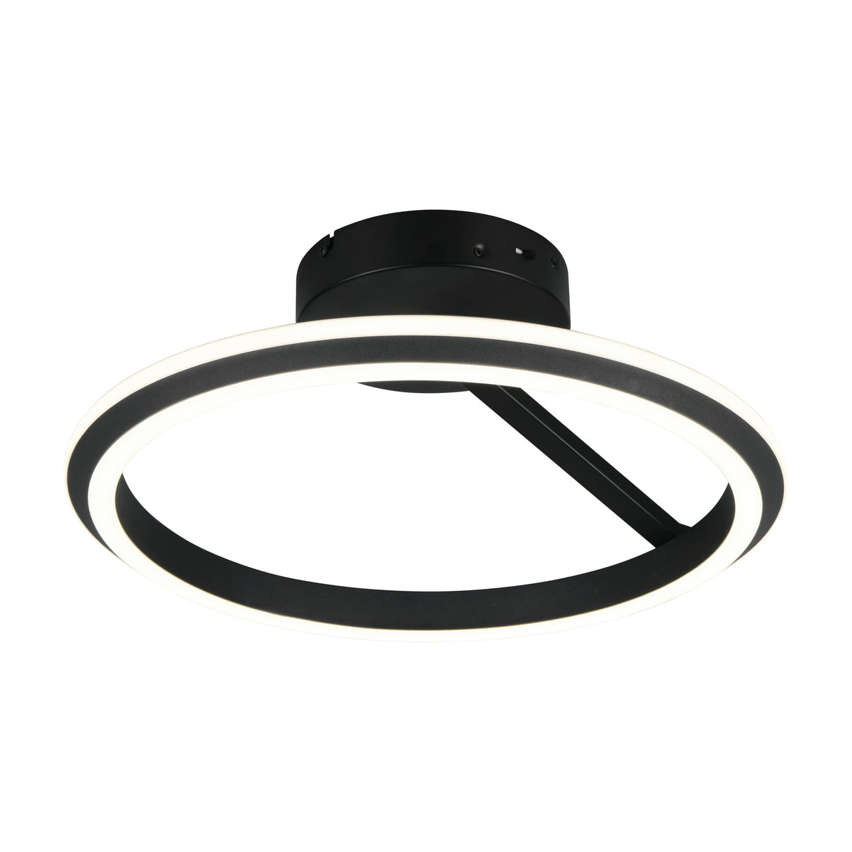 Amador LED Circular Ceiling Light – Matt Black