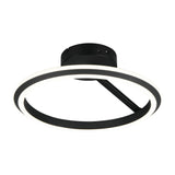Amador LED Circular Ceiling Light – Matt Black