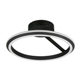 Amador LED Circular Ceiling Light – Matt Black