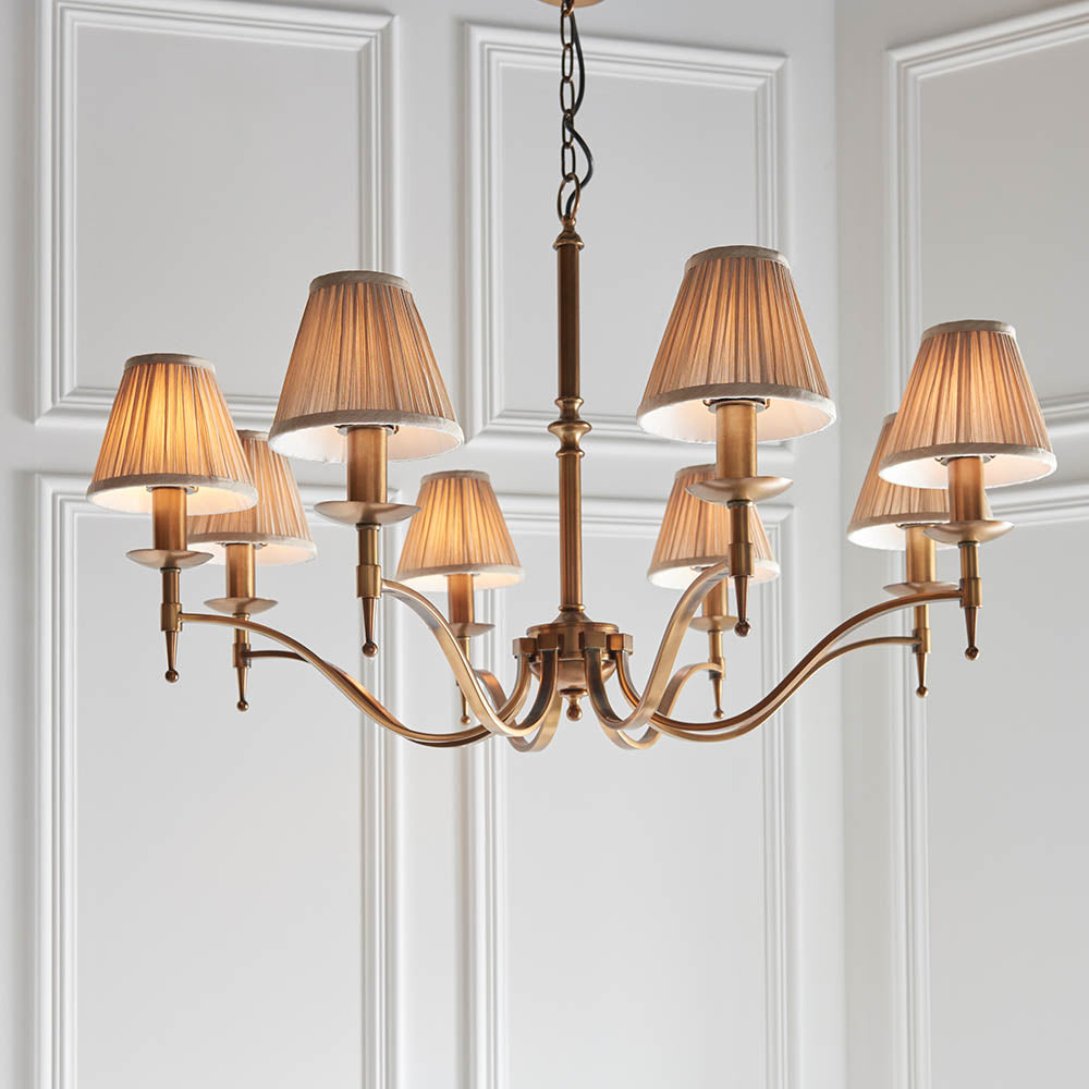Ambledale 8 Light Pendant - Antique Brass