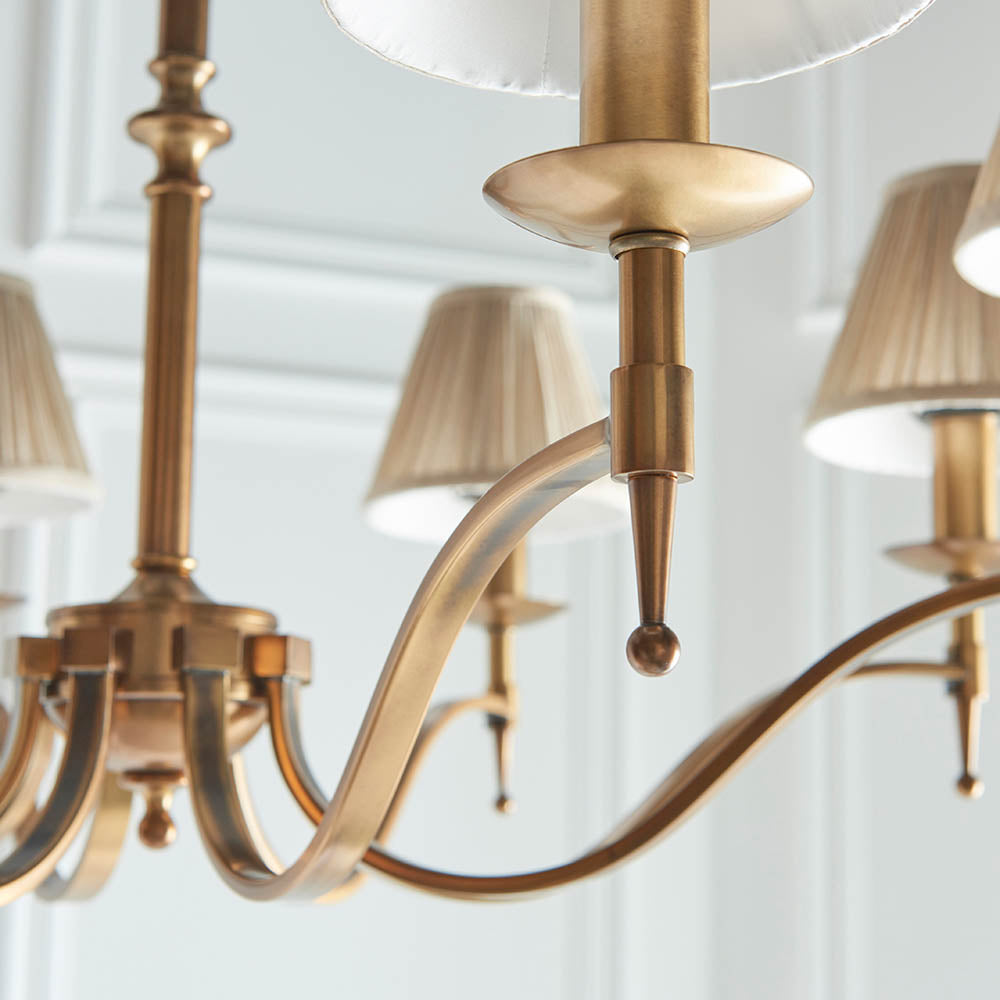 Ambledale 8 Light Pendant - Antique Brass