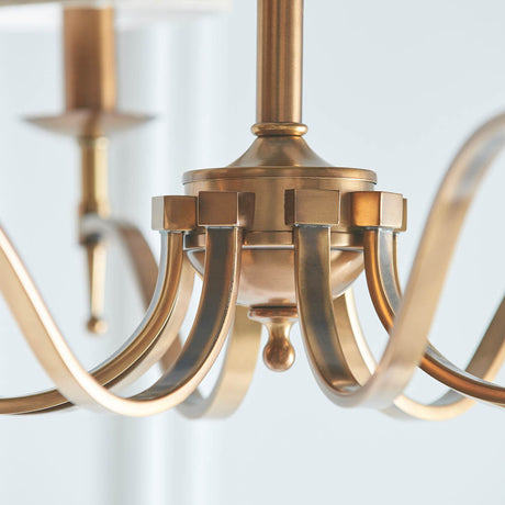 Ambledale 8 Light Pendant - Antique Brass