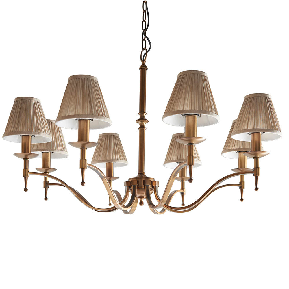 Ambledale 8 Light Pendant - Antique Brass