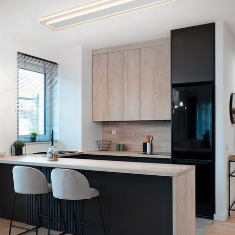 Riva LED Linear 90cm Ceiling Light – Matt White