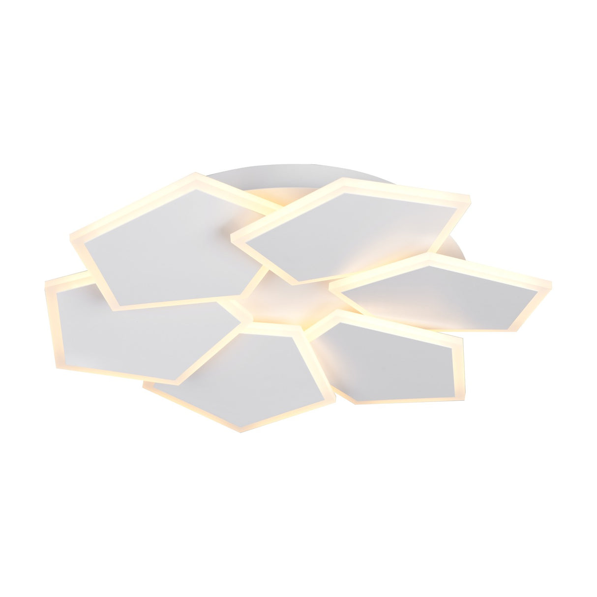 Zaya 7 Light LED Remote Control Chandelier – Matt White