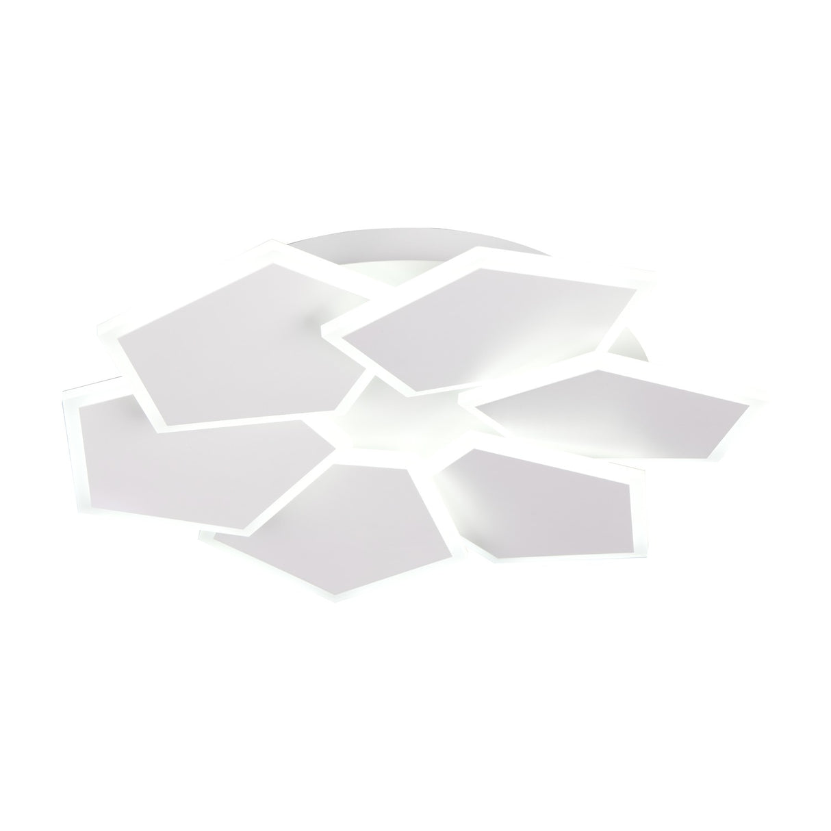 Zaya 7 Light LED Remote Control Chandelier – Matt White