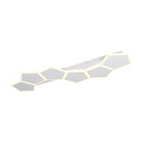 Zaya 6 Light LED Linear Chandelier – Matt White