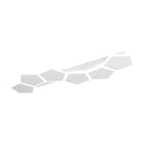 Zaya 6 Light LED Linear Chandelier – Matt White