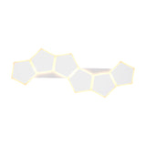 Zaya 6 Light LED Linear Chandelier – Matt White