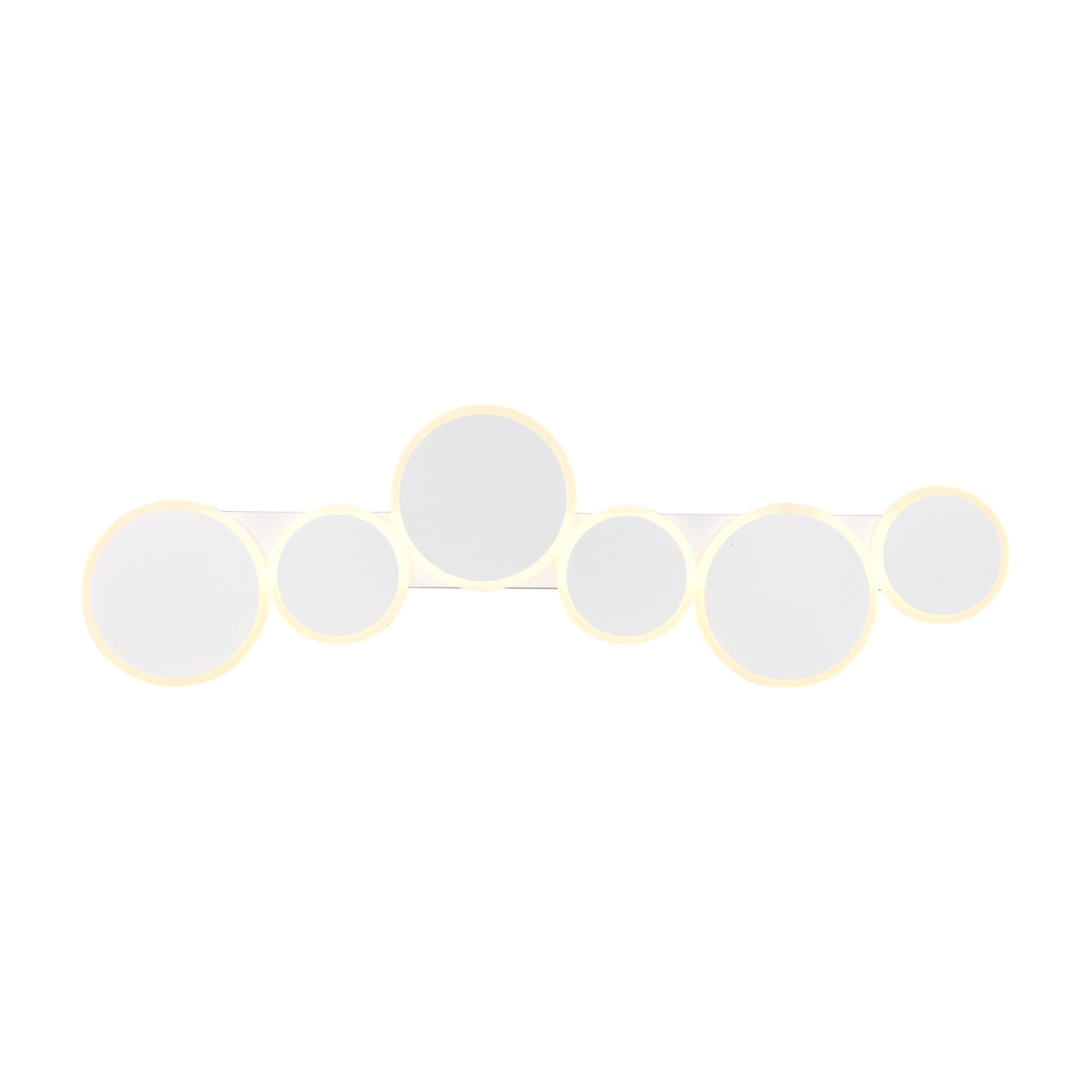 Ovela 6 Light LED Remote Control Chandelier – Matt White