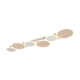 Ovela 6 Light LED Remote Control Linear Chandelier – Coffee