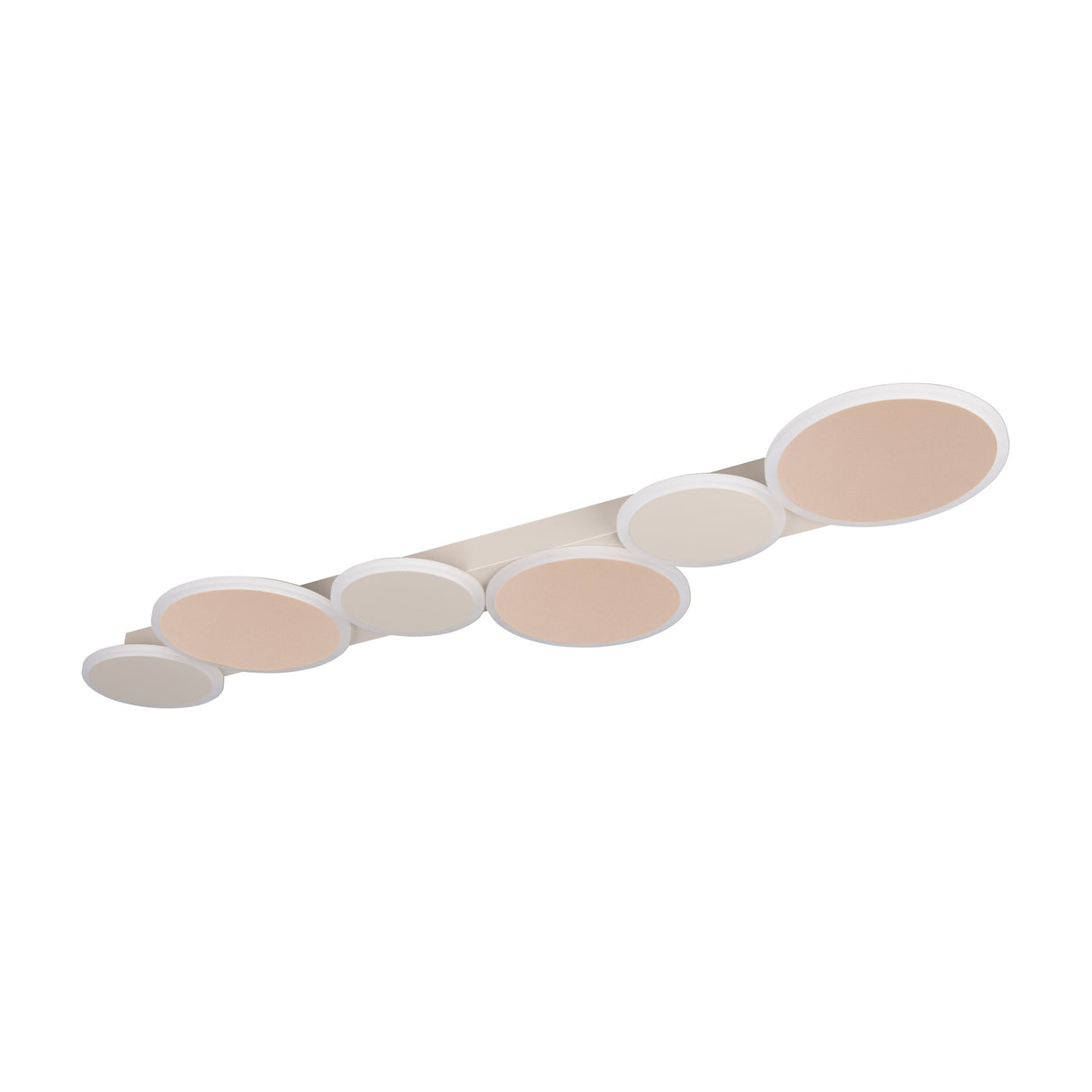 Ovela 6 Light LED Remote Control Linear Chandelier – Coffee
