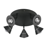 Romeo 5 Light LED Round Ceiling Light – Matt Black