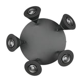 Romeo 5 Light LED Round Ceiling Light – Matt Black
