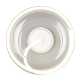 Tarsia LED Glass Ceiling Light – Matt White