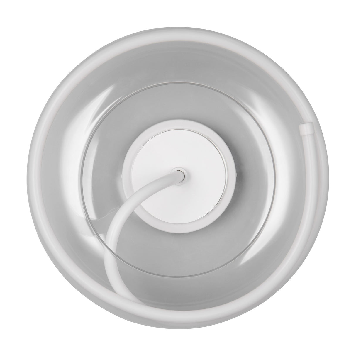 Tarsia LED Glass Ceiling Light – Matt White