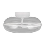Tarsia LED Glass Ceiling Light – Matt White