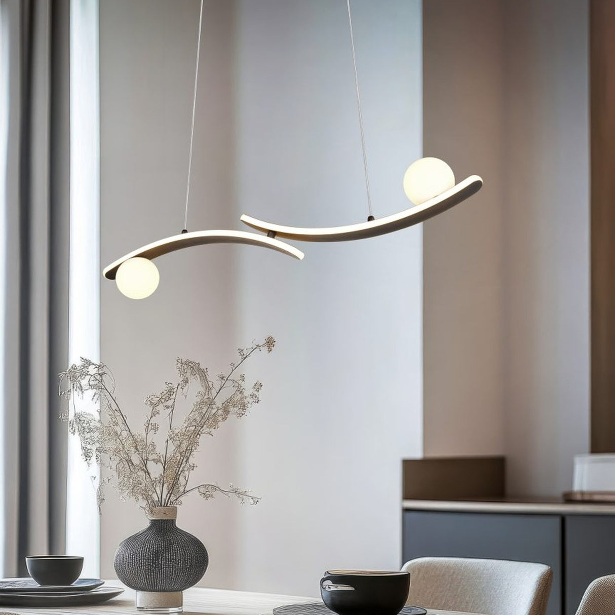 Napoli 2 Light LED Glass Ceiling Light – Matt White