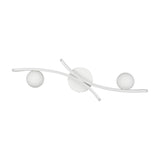 Napoli 2 Light LED Glass Ceiling Light – Matt White