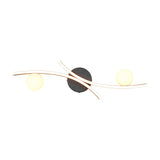 Napoli 2 Light LED Glass Ceiling Light – Matt Black