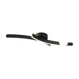 Napoli 2 Light LED Glass Ceiling Light – Matt Black