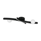 Napoli 2 Light LED Glass Ceiling Light – Matt Black