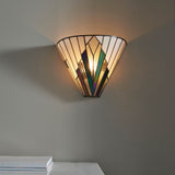 Larkbury Tiffany Wall Light - Black