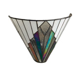 Larkbury Tiffany Wall Light - Black