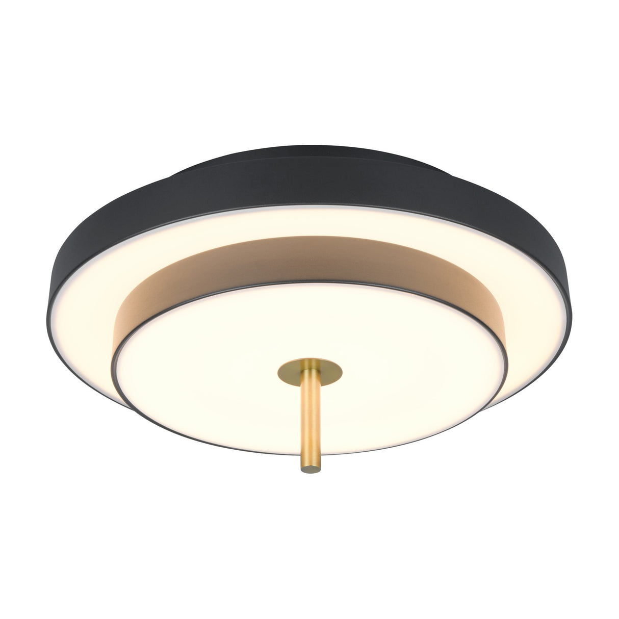 Keaton LED Round Ceiling Light – Black & Gold