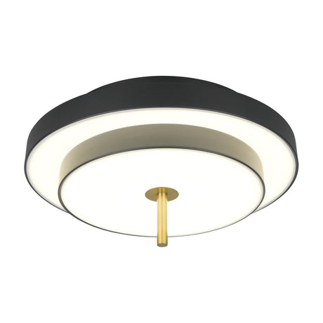 Keaton LED Round Ceiling Light – Black & Gold