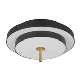 Keaton LED Round Ceiling Light – Black & Gold