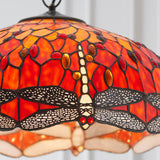 Alderworth Large 3 Light Tiffany Pendant - Flame