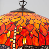 Alderworth Large 3 Light Tiffany Pendant - Flame
