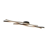 Blaze 2 Light LED Linear Ceiling Light – Brushed Aluminium