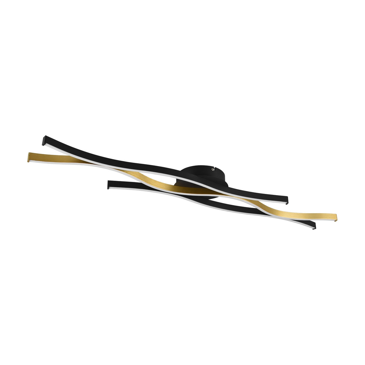Blaze 2 Light LED Linear Ceiling Light – Satin Brass