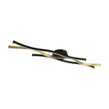 Blaze 2 Light LED Linear Ceiling Light – Satin Brass