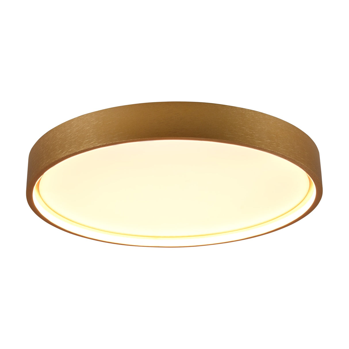 Doha LED Round Ceiling Light – Satin Brass