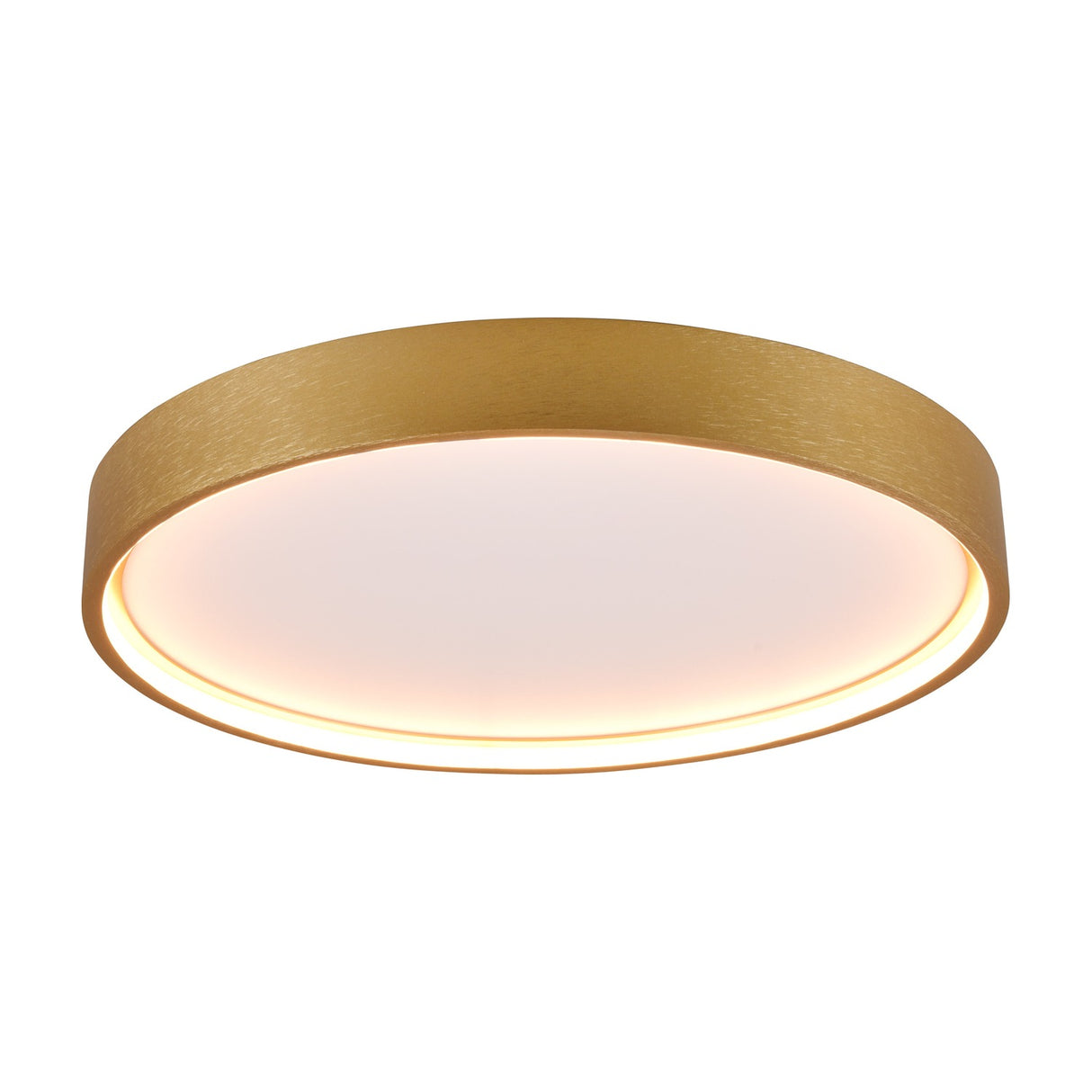 Doha LED Round Ceiling Light – Satin Brass