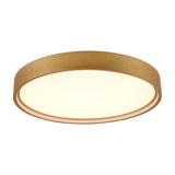 Doha LED Round Ceiling Light – Satin Brass