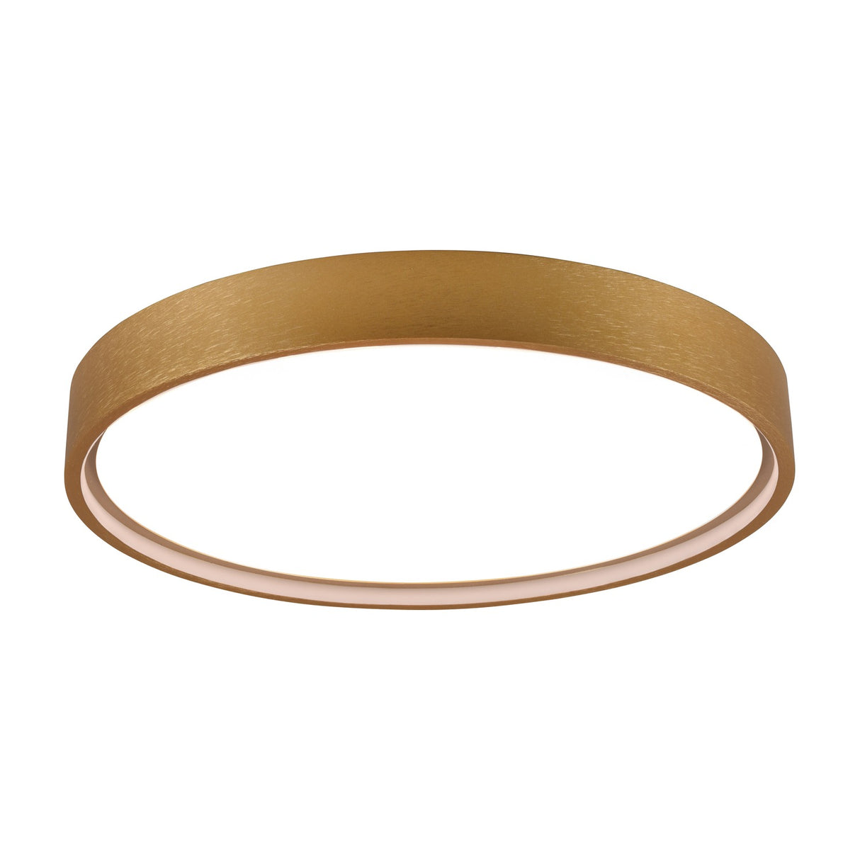 Doha LED Round Ceiling Light – Satin Brass