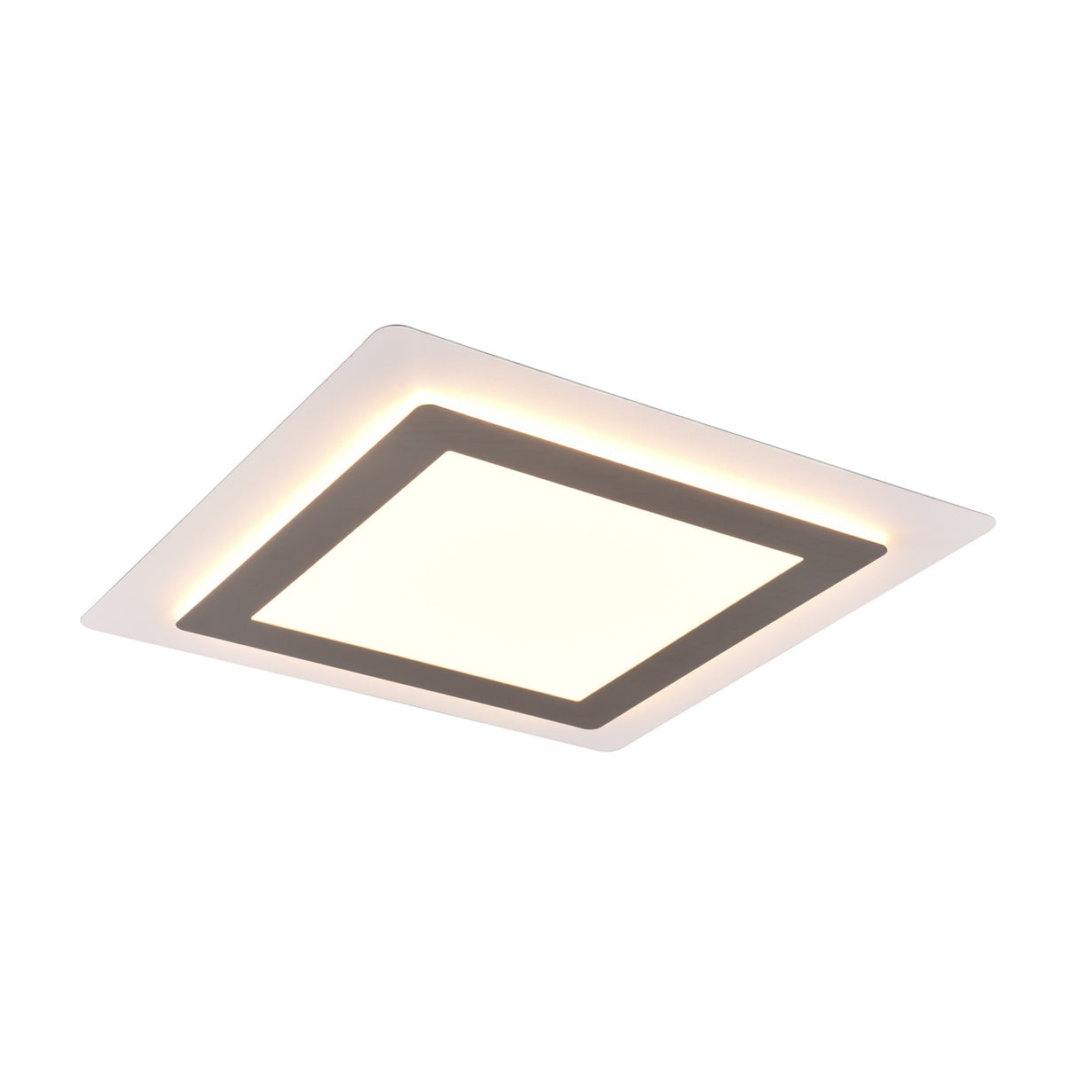 Morgan LED Square Ceiling Light – Satin Nickel