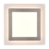 Morgan LED Square Ceiling Light – Satin Nickel
