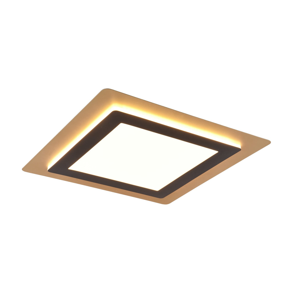 Morgan LED Square Ceiling Light – Black & Gold